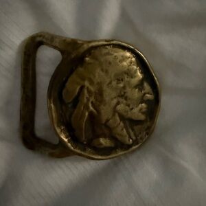 Vintage 1970s Indian head  Belt Buckle